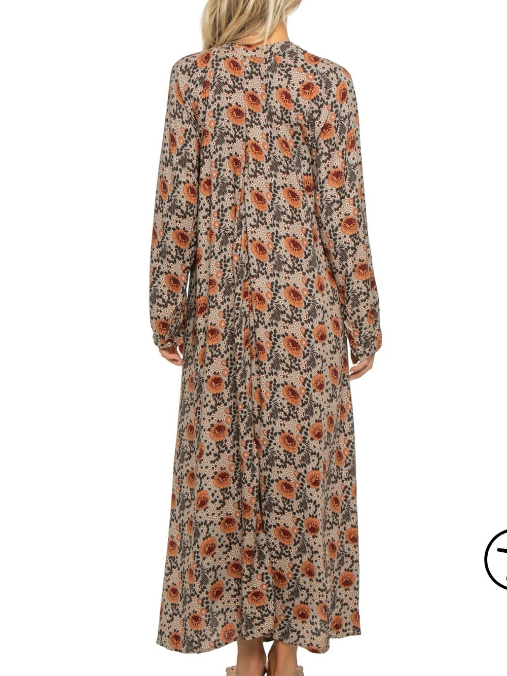 Natalie Martin Fiore Maxi Dress Vintage Flowers Slate NWT - Picture 2 of 7